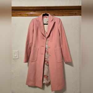 Banana Republic Pink Wool Coat